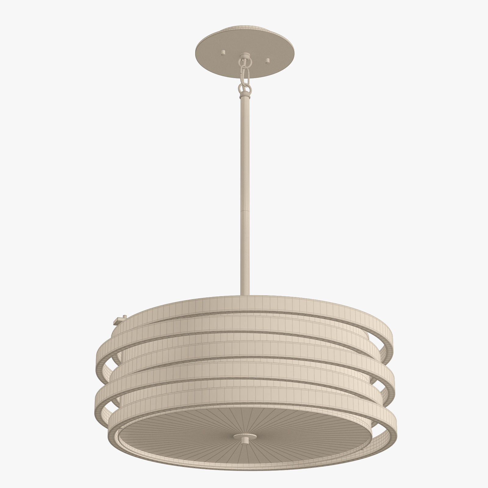 Kichler Roswell Three Light Pendant 3D model_7