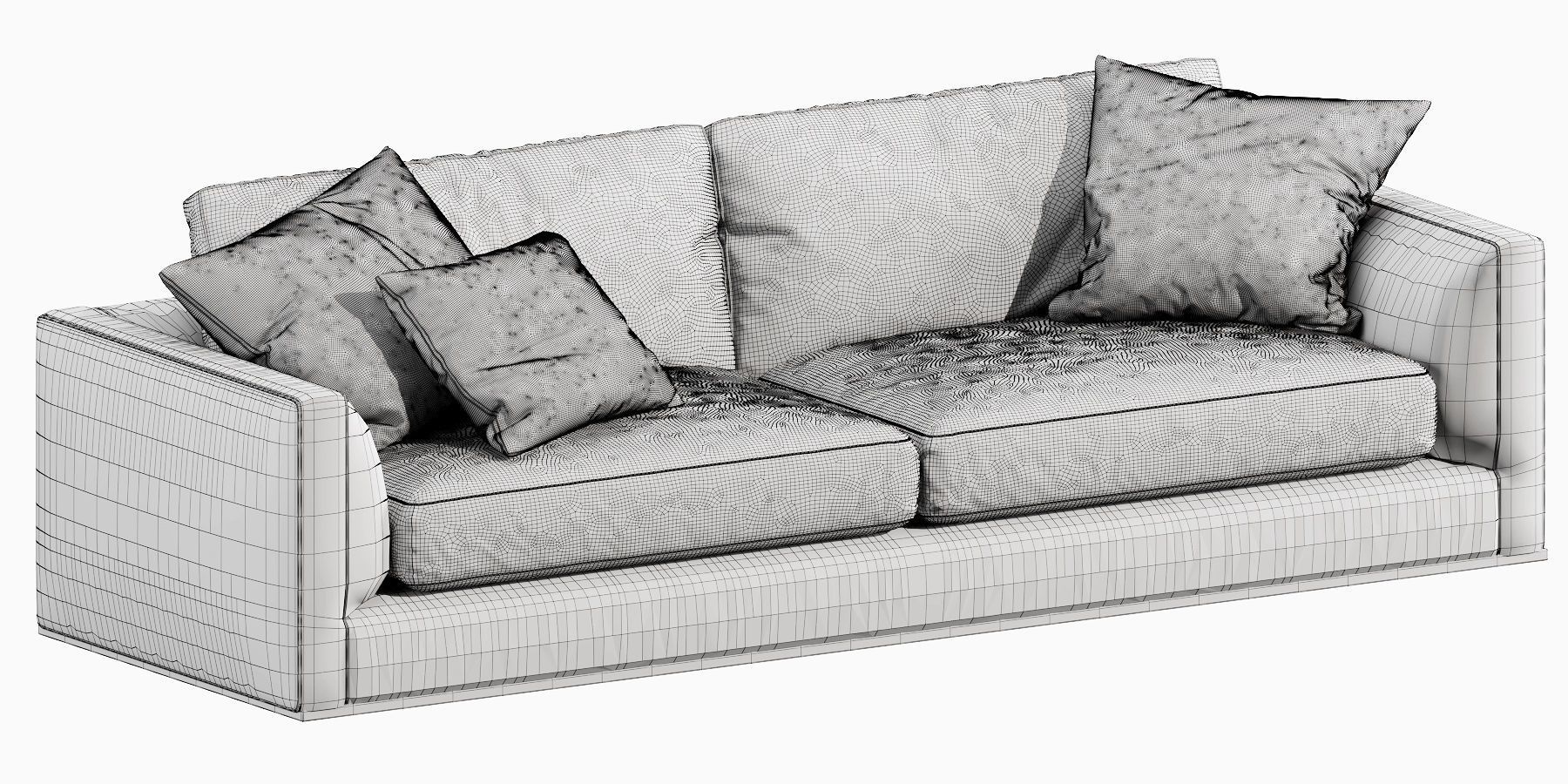 BB Italia Richard Sofa 3D model_6