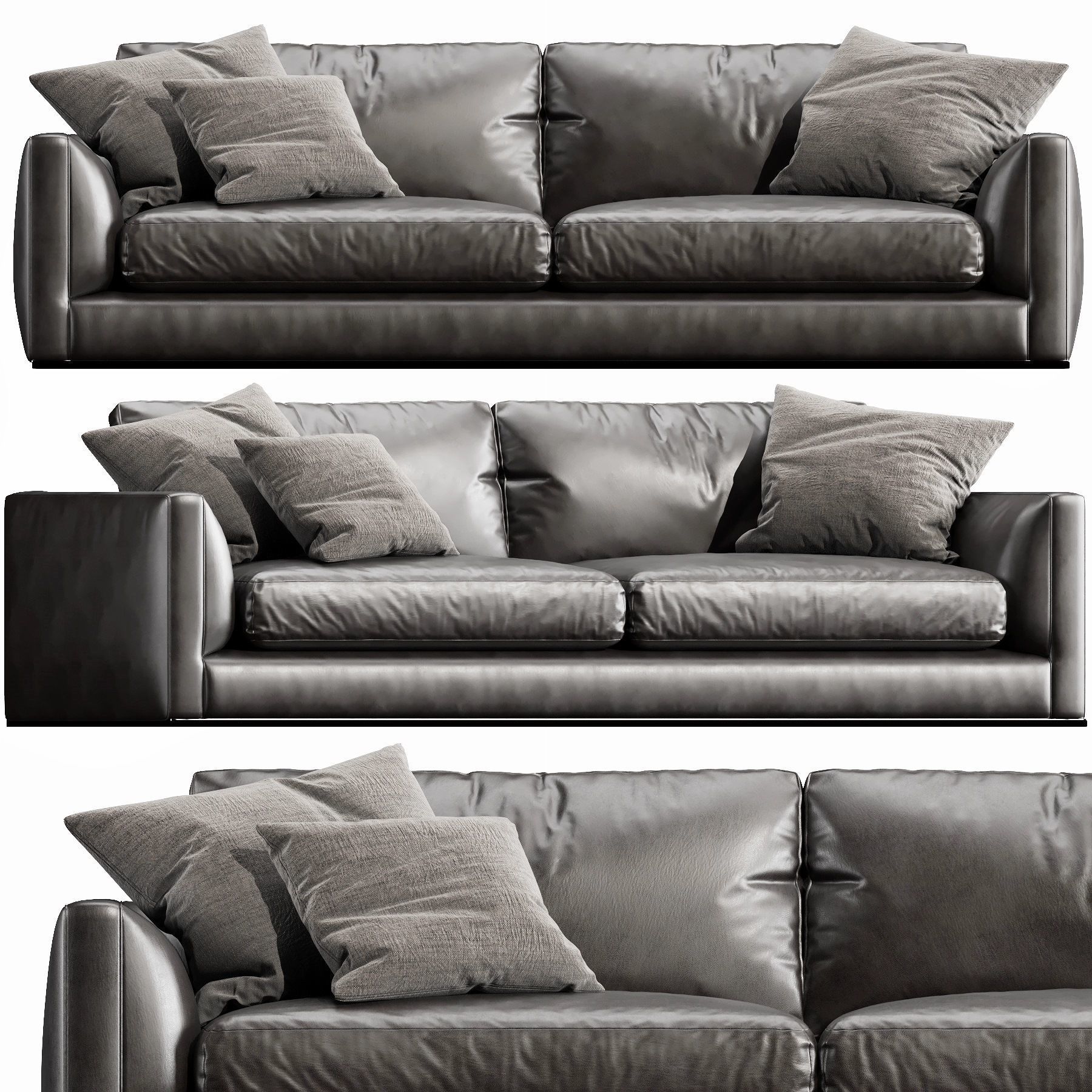 BB Italia Richard Sofa 3D model_1
