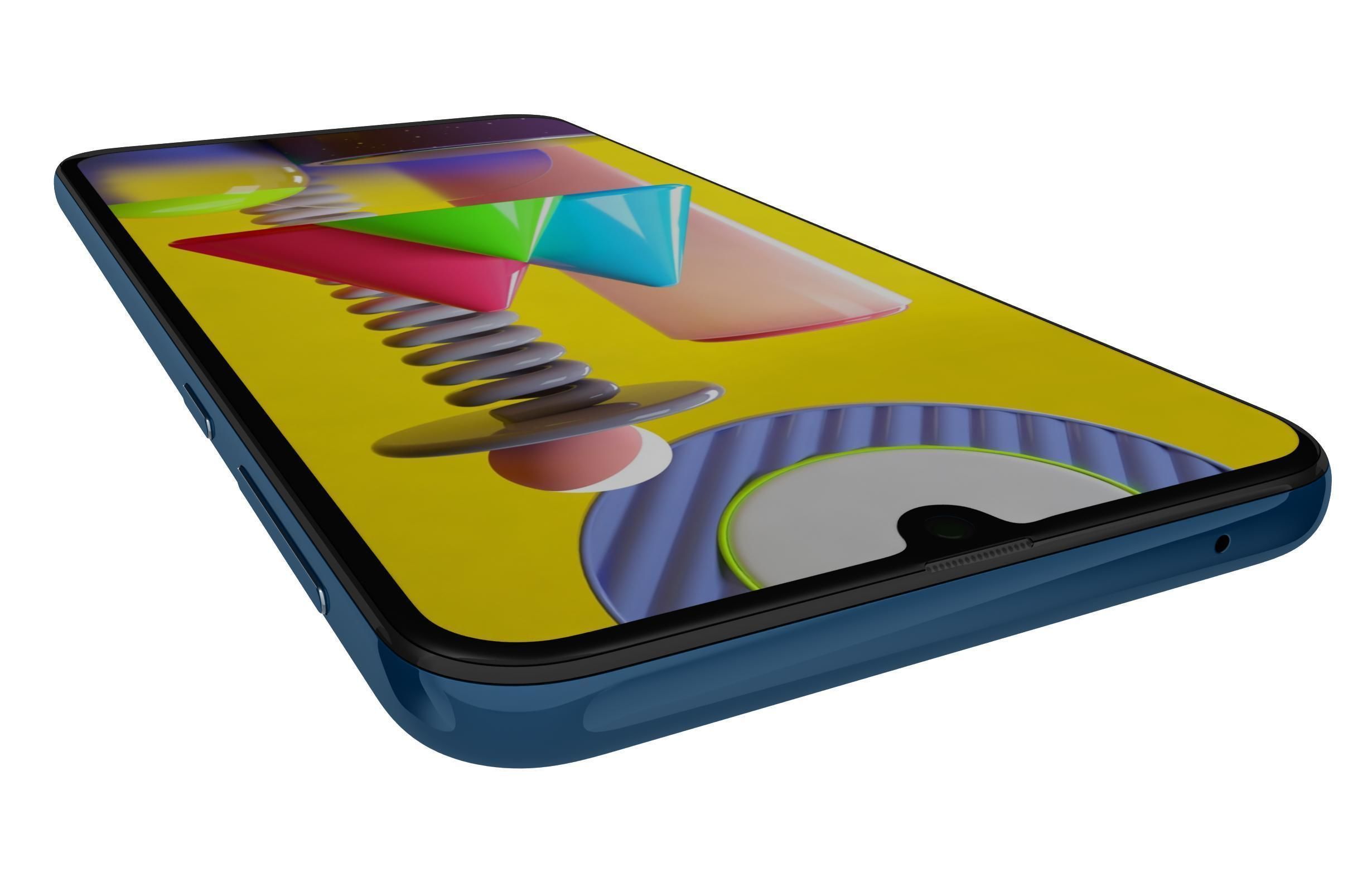 Samsung Galaxy M31 Blue 3D model_11