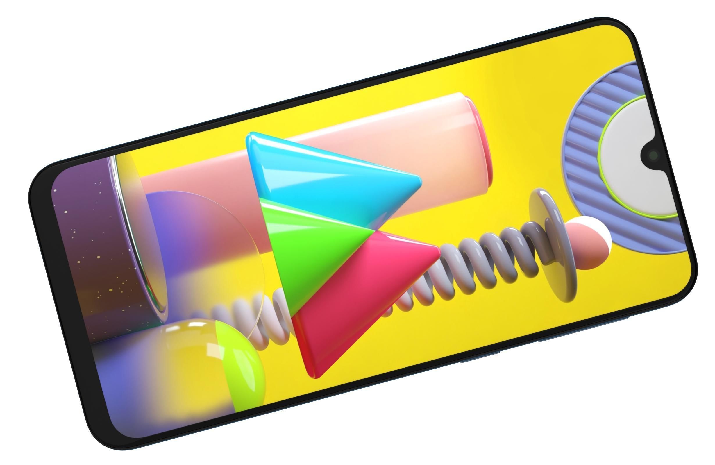 Samsung Galaxy M31 Blue 3D model_7