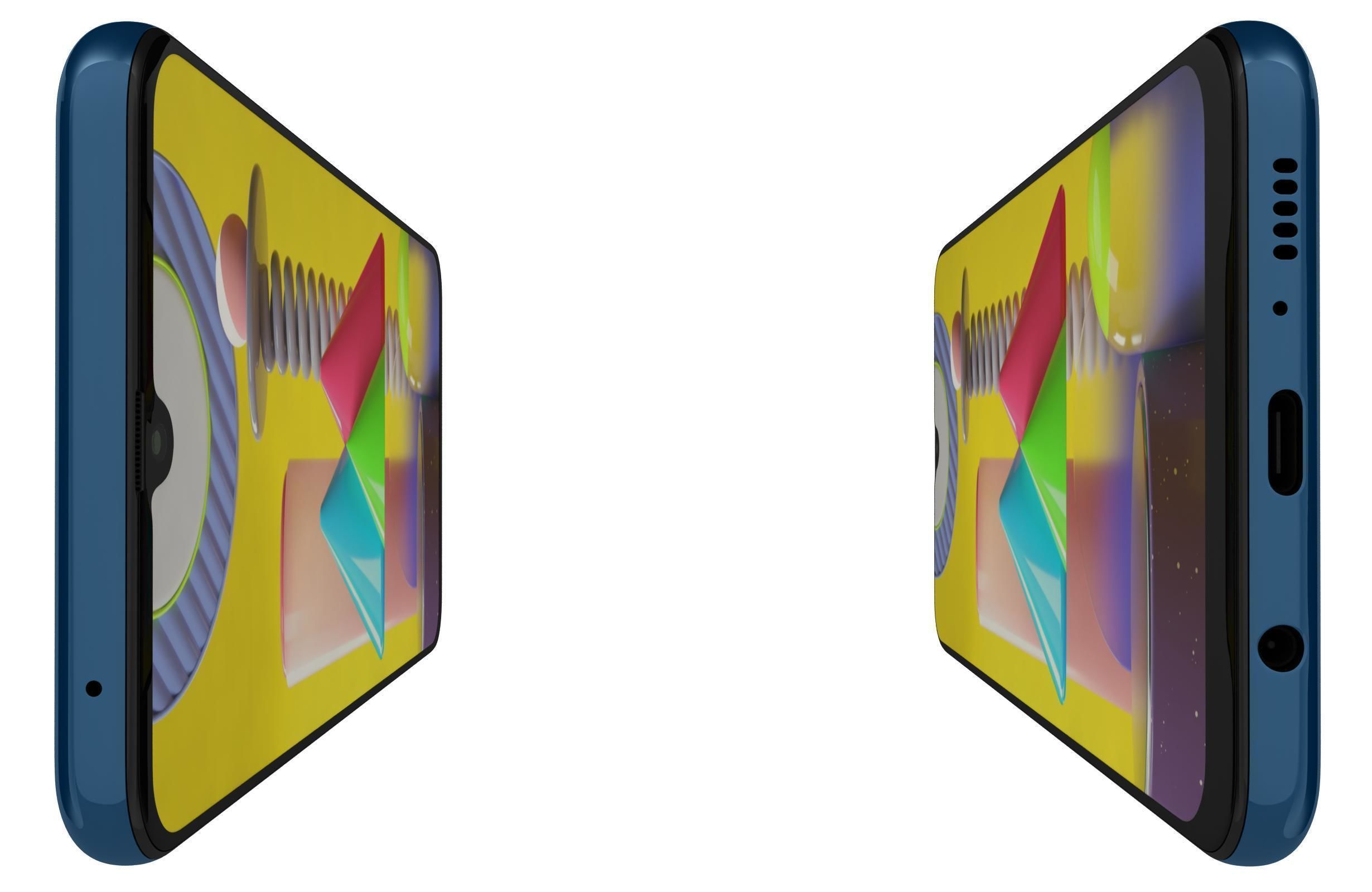 Samsung Galaxy M31 Blue 3D model_8