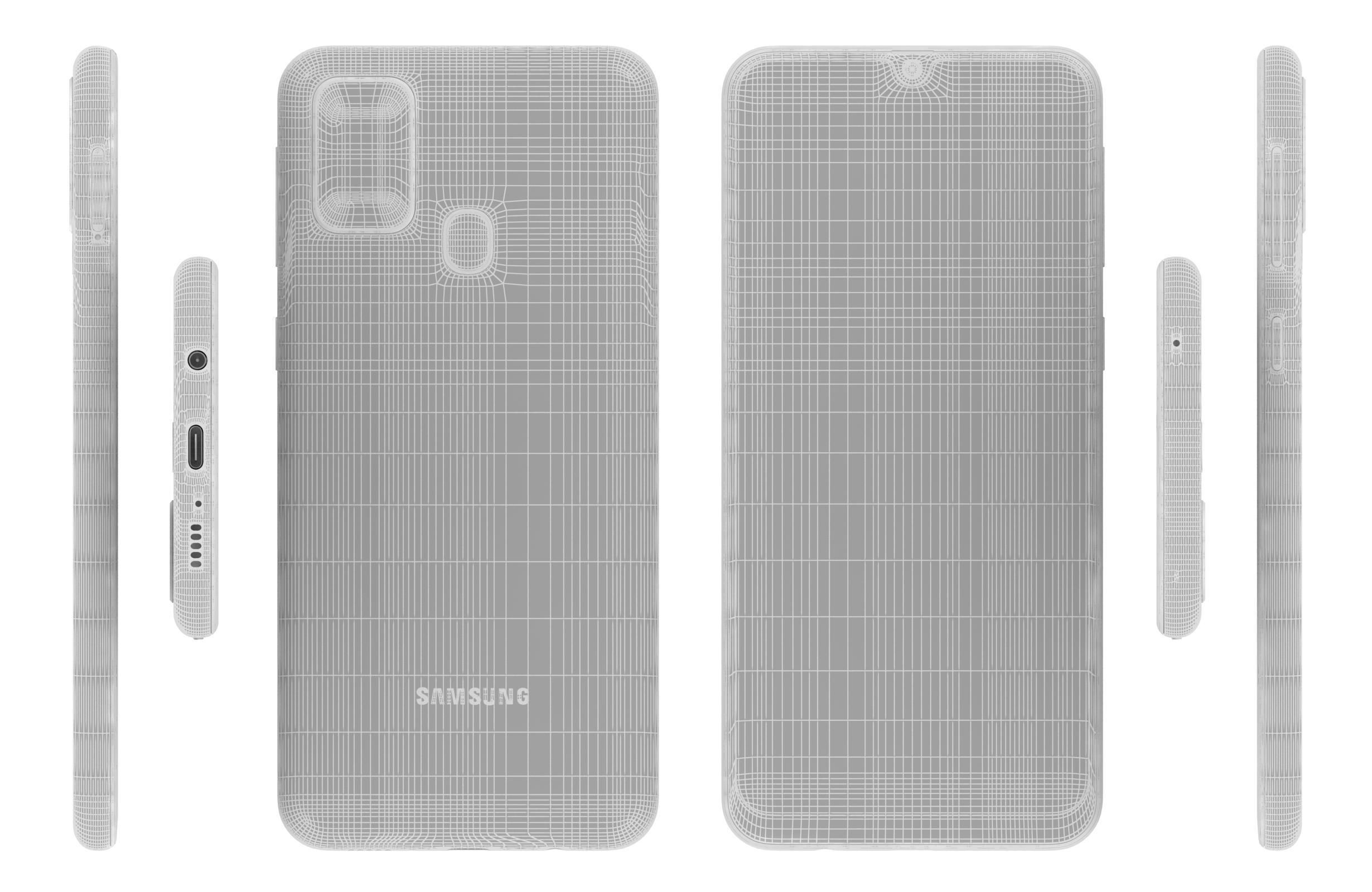 Samsung Galaxy M31 Blue 3D model_15