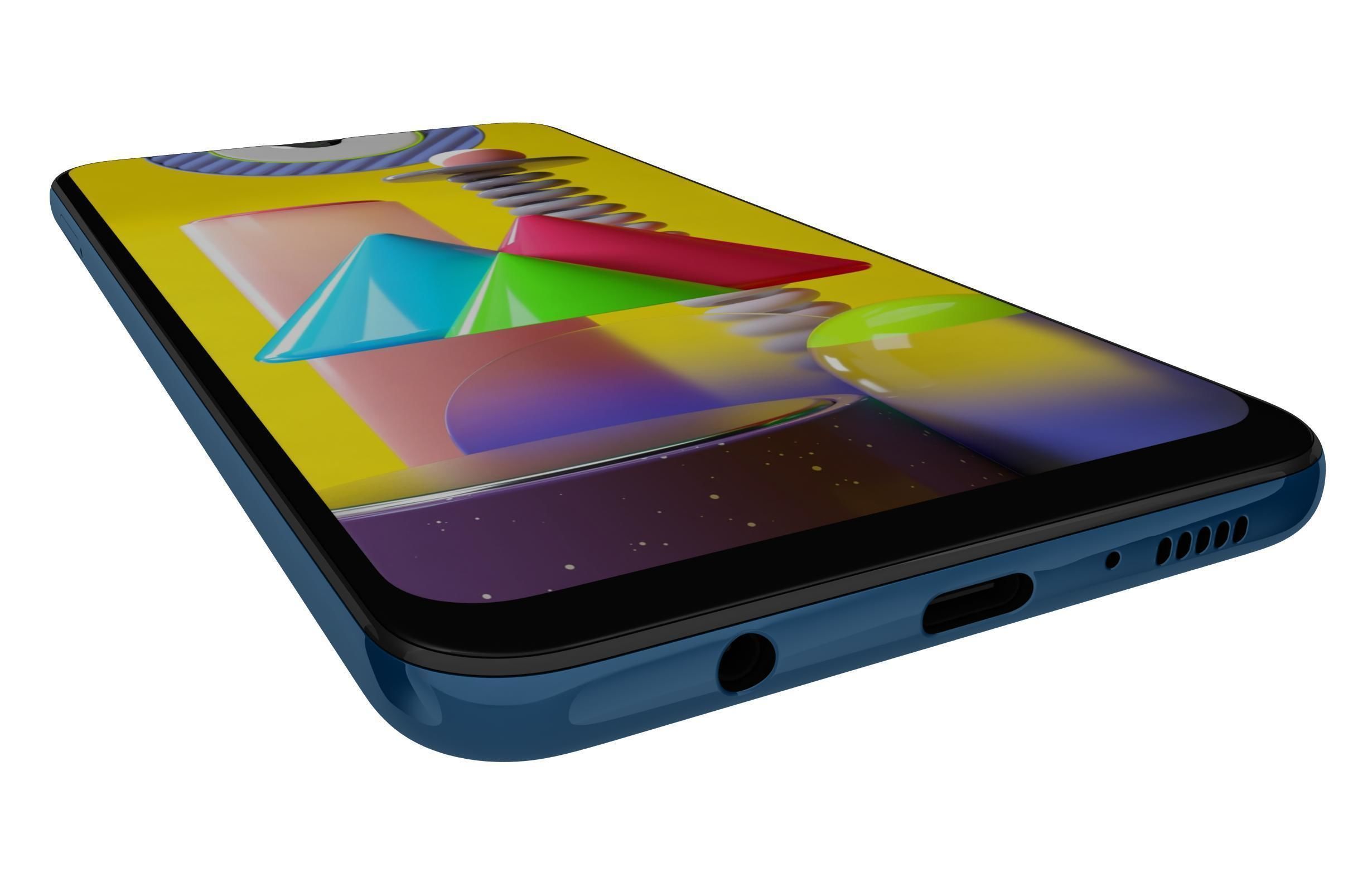 Samsung Galaxy M31 Blue 3D model_10