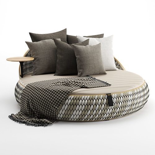 Dala Loveseat By Dedon 3D model 6
