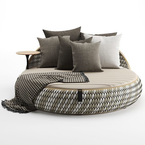 Dala Loveseat By Dedon 3D model 3