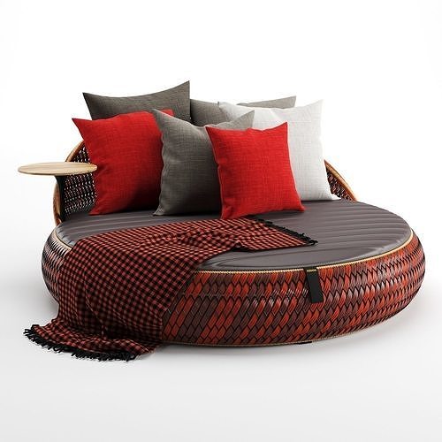 Dala Loveseat By Dedon 3D model 5