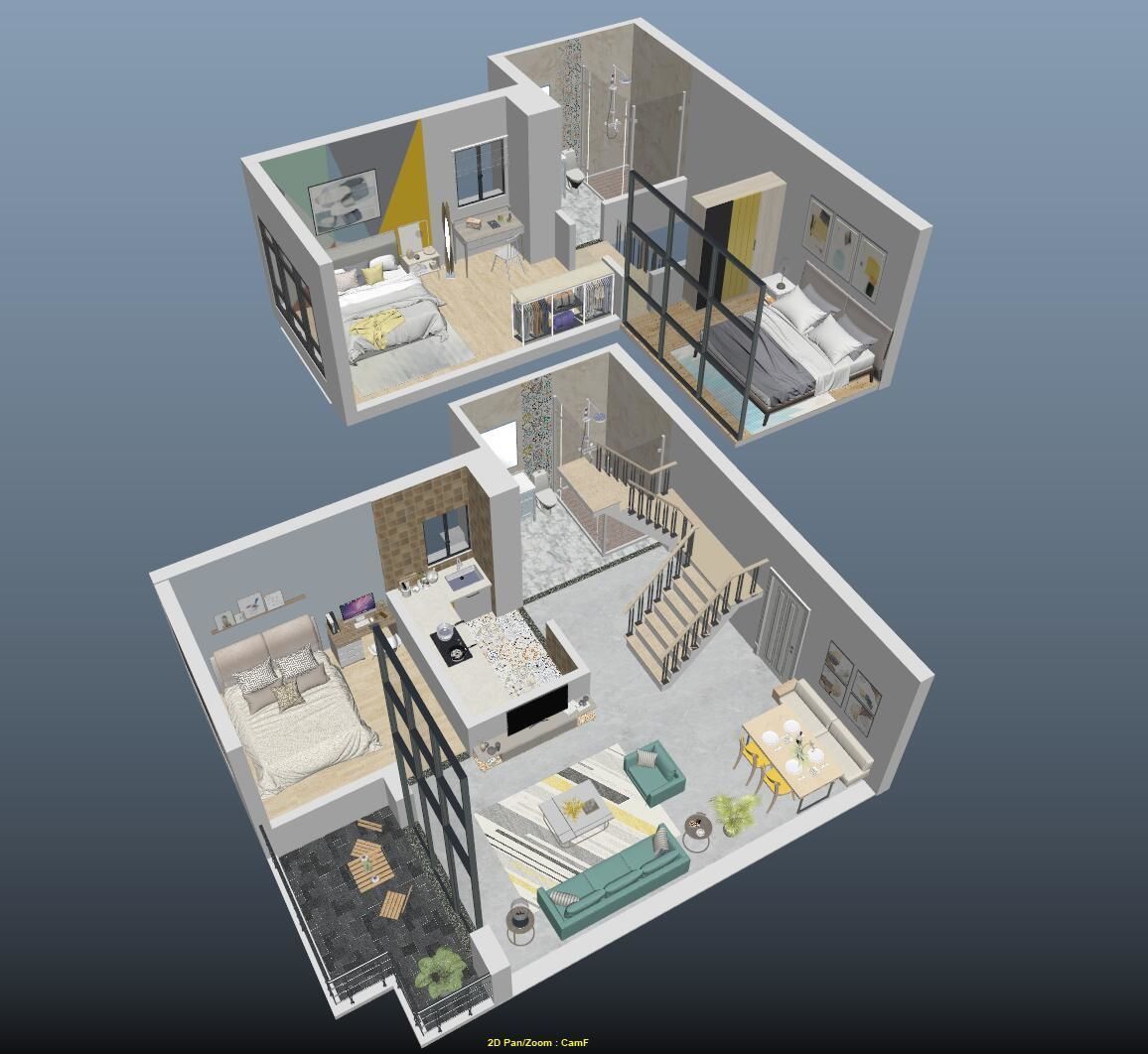 High details floorplan 3D model_1