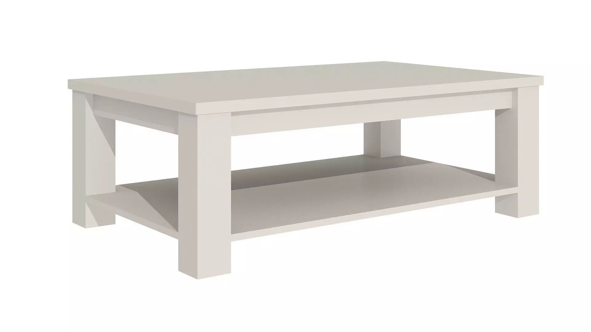 Modern white table 81 3D model_0
