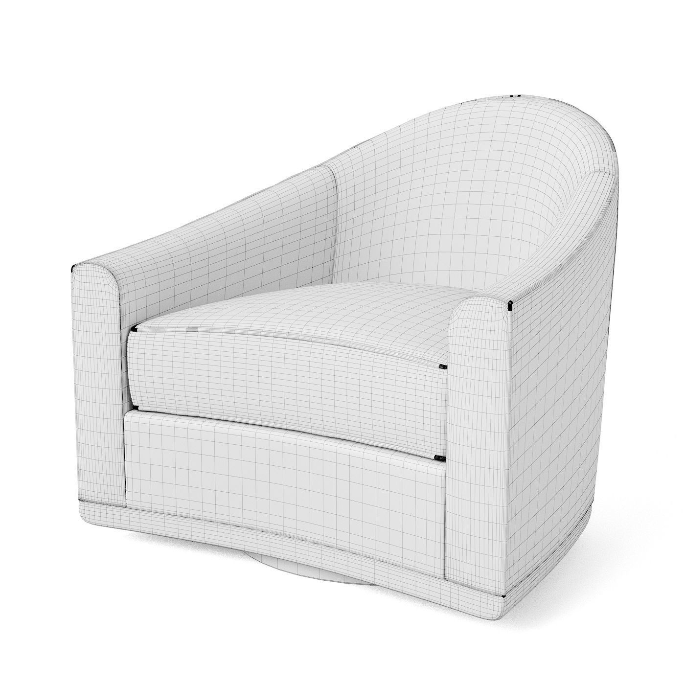 Chai ming studio lounge chair  3D model_4