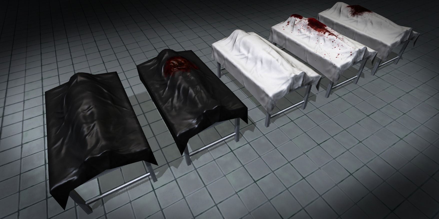 Body Bags Pack Low-poly 3D model_6
