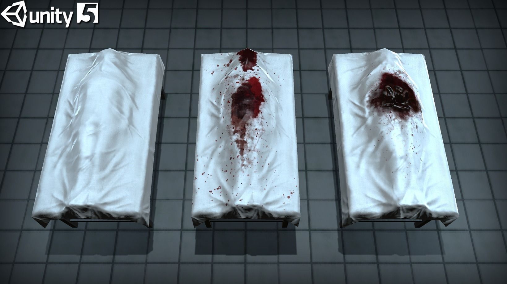 Body Bags Pack Low-poly 3D model_3