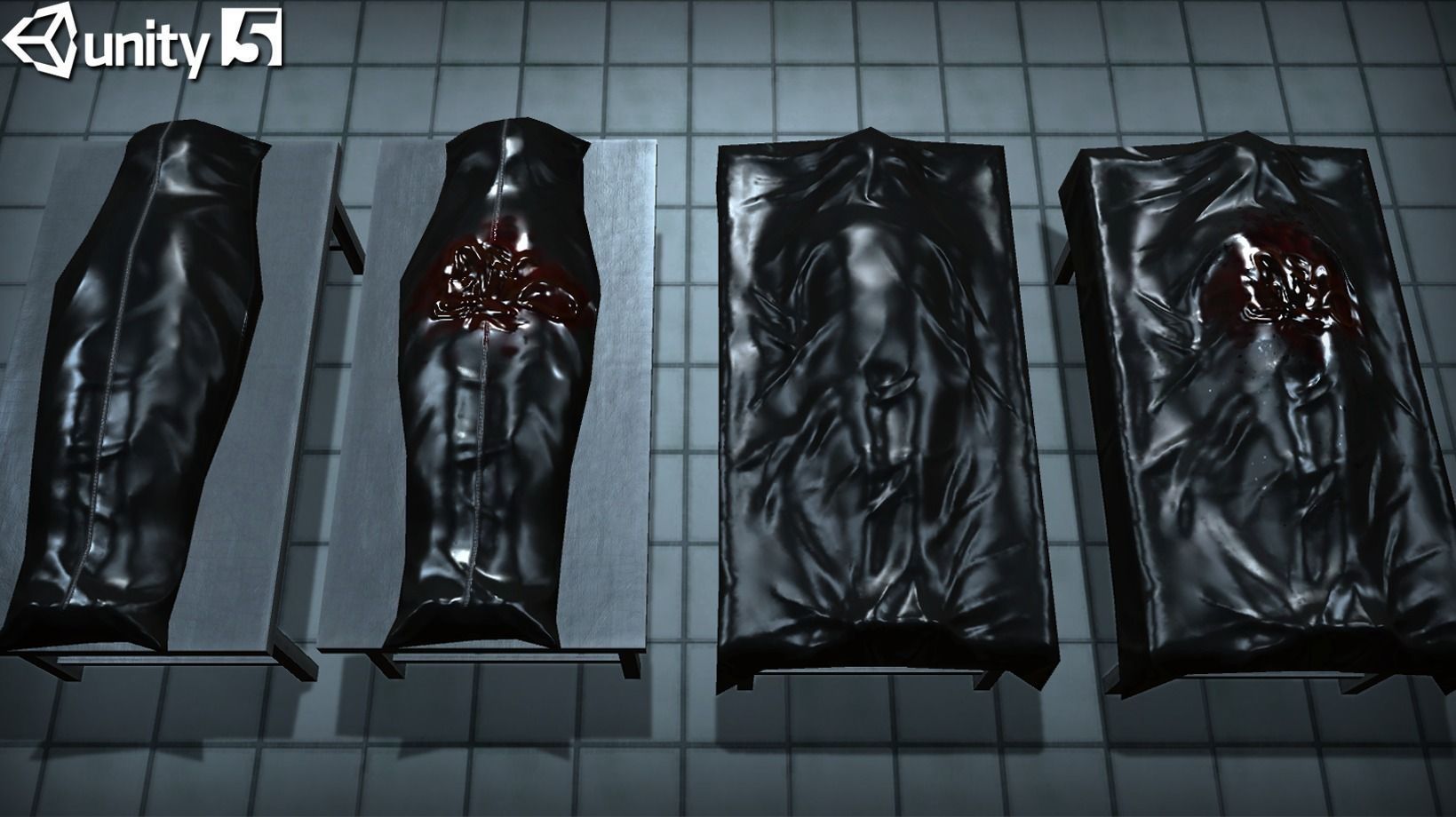 Body Bags Pack Low-poly 3D model_2