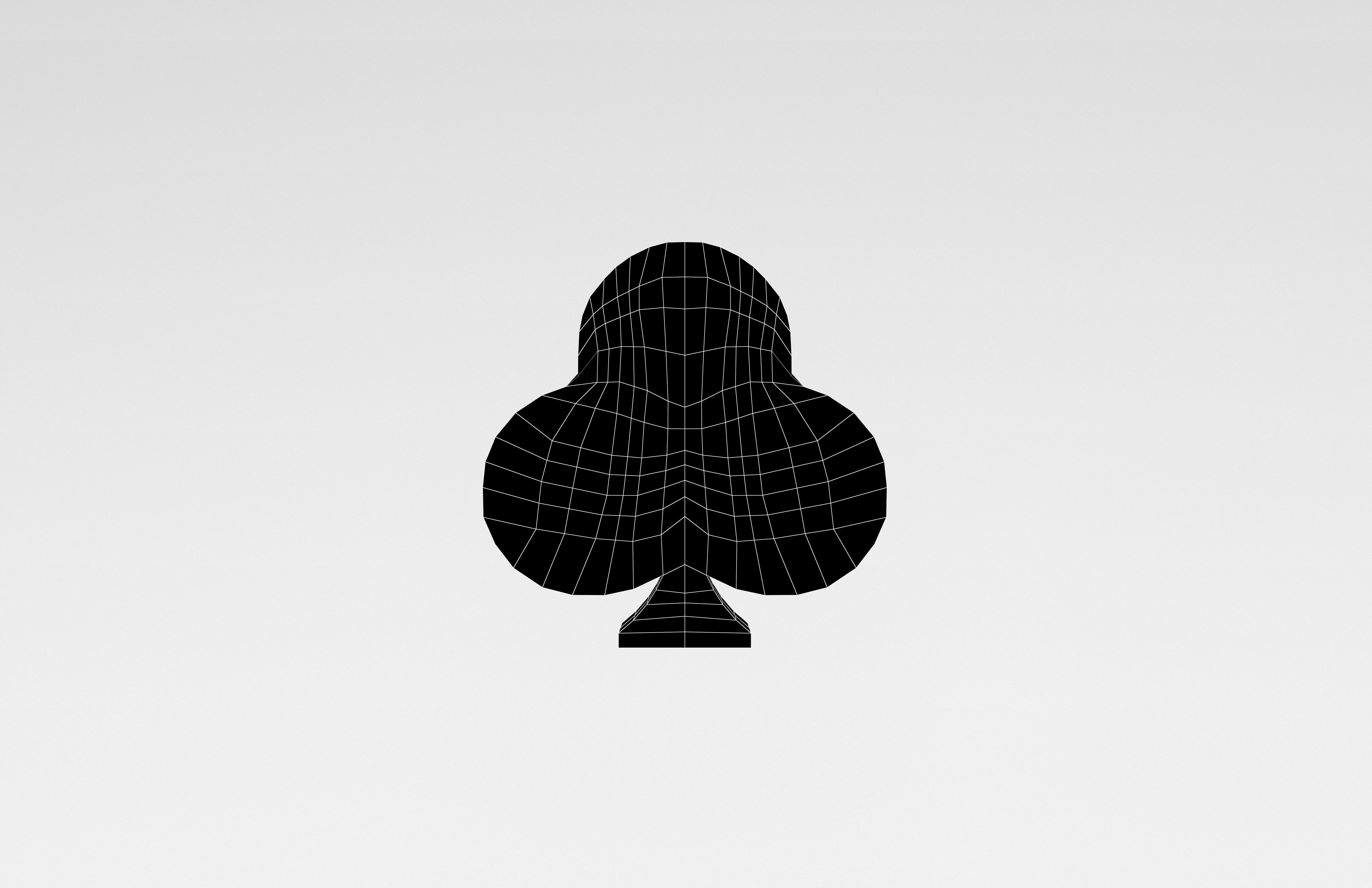 Poker Card Club v1 001 Low-poly 3D model_5