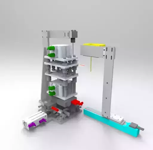 Ccd stamping mechanism 3D model