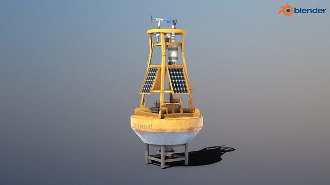 Weather Buoy - PBR Low-poly 3D model