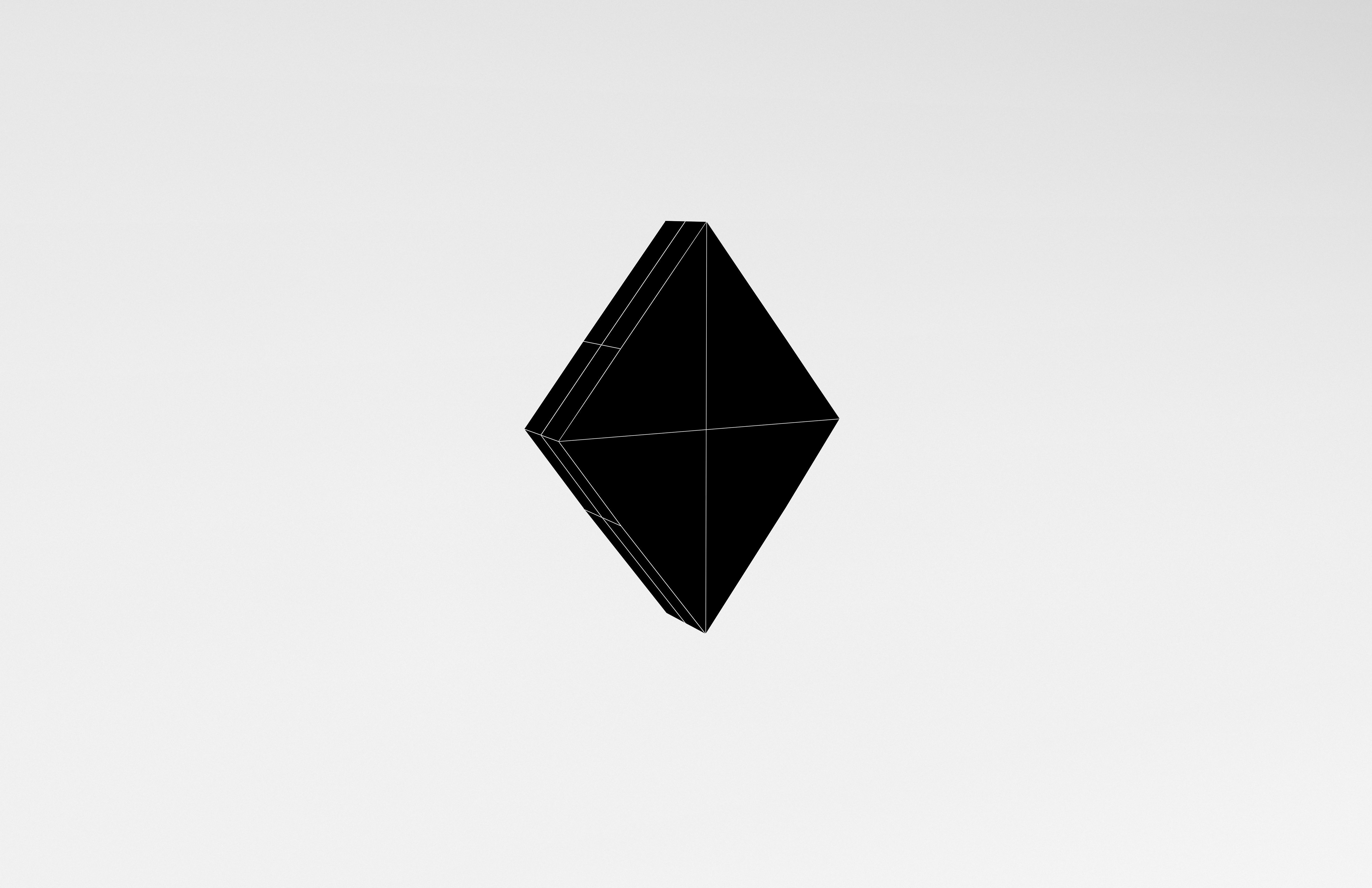 Poker Card Diamonds v1 004 Low-poly 3D model_6