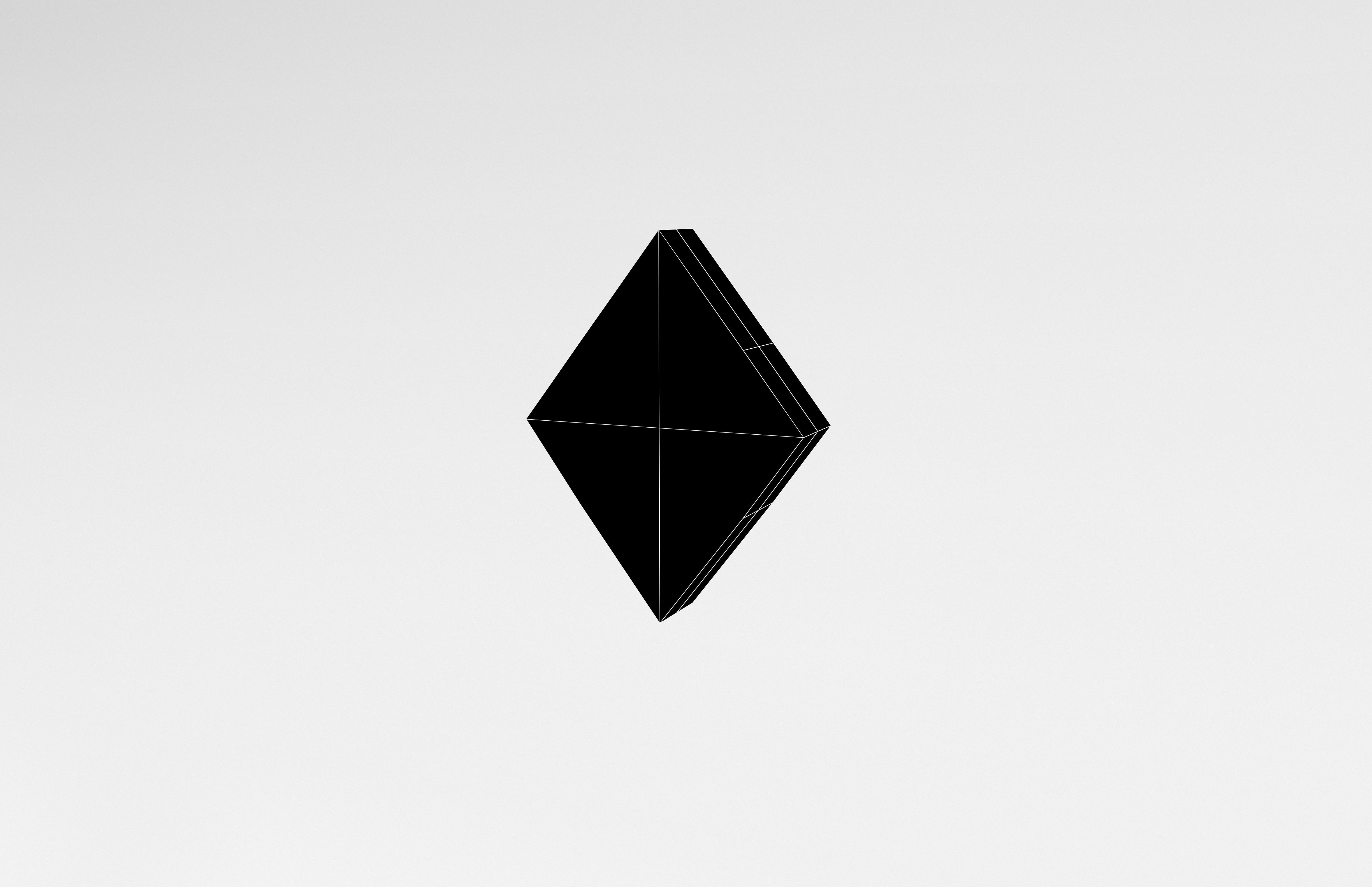 Poker Card Diamonds v1 004 Low-poly 3D model_7