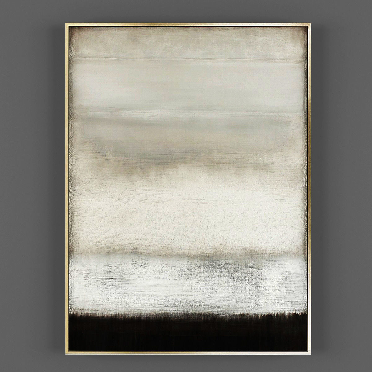 Art84 abstract painting hanging on wall Low-poly 3D model_2