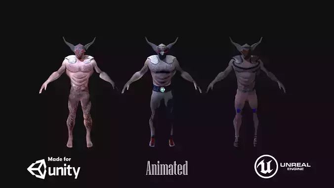 Bandit killer Low-poly 3D model