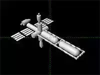 Satellite Model russian space station