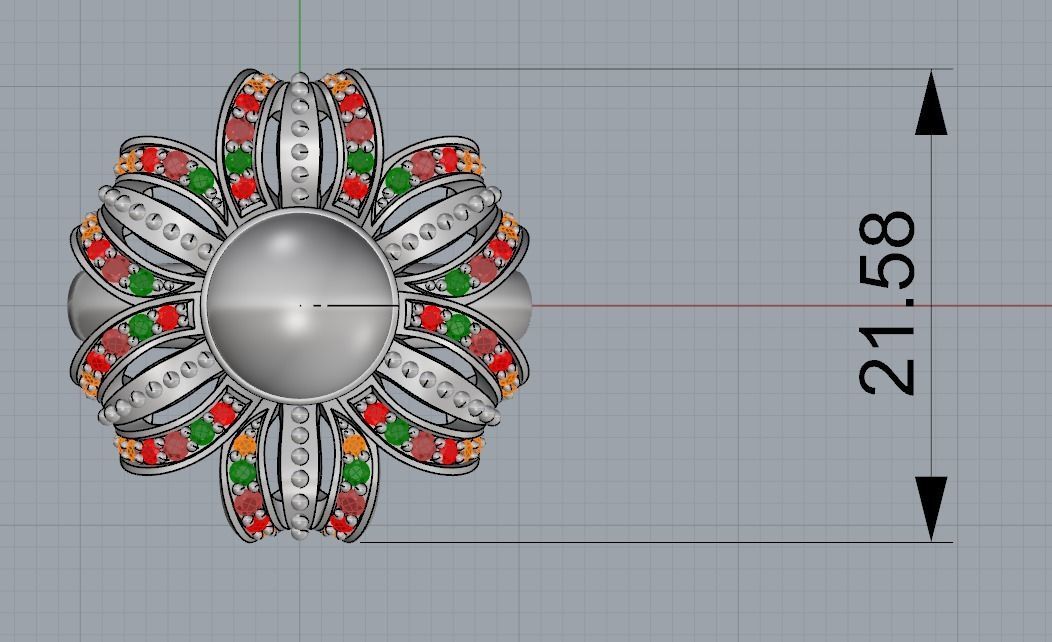 Cymberly Ring 3D print model_8