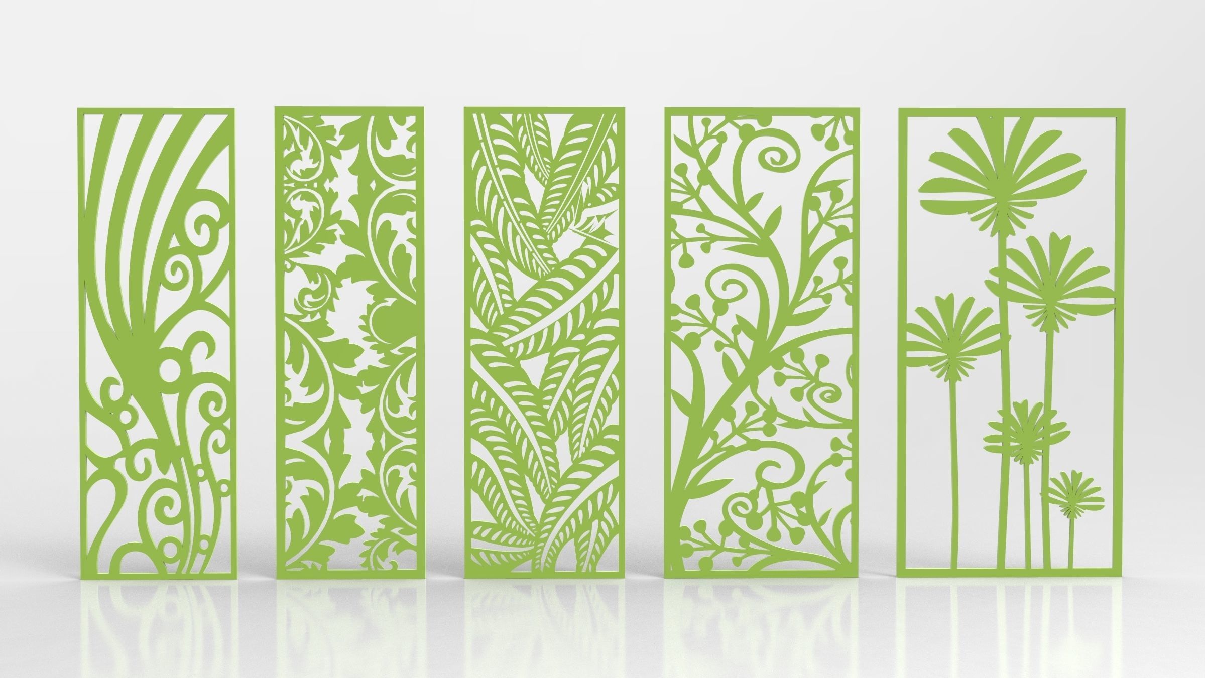 30 3D Decorative wall panels - screen SET 021 3D model_3