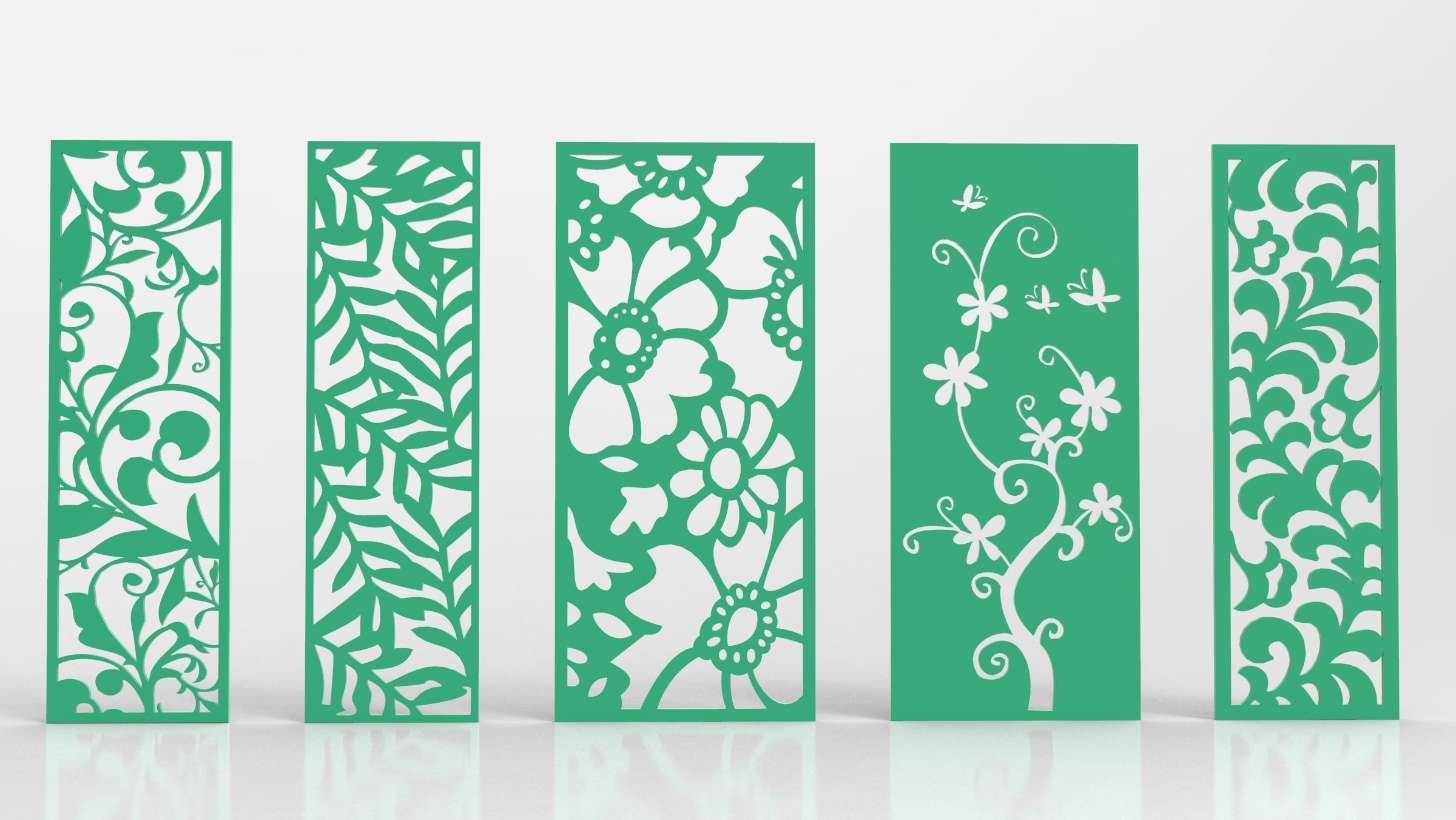 30 3D Decorative wall panels - screen SET 021 3D model_2