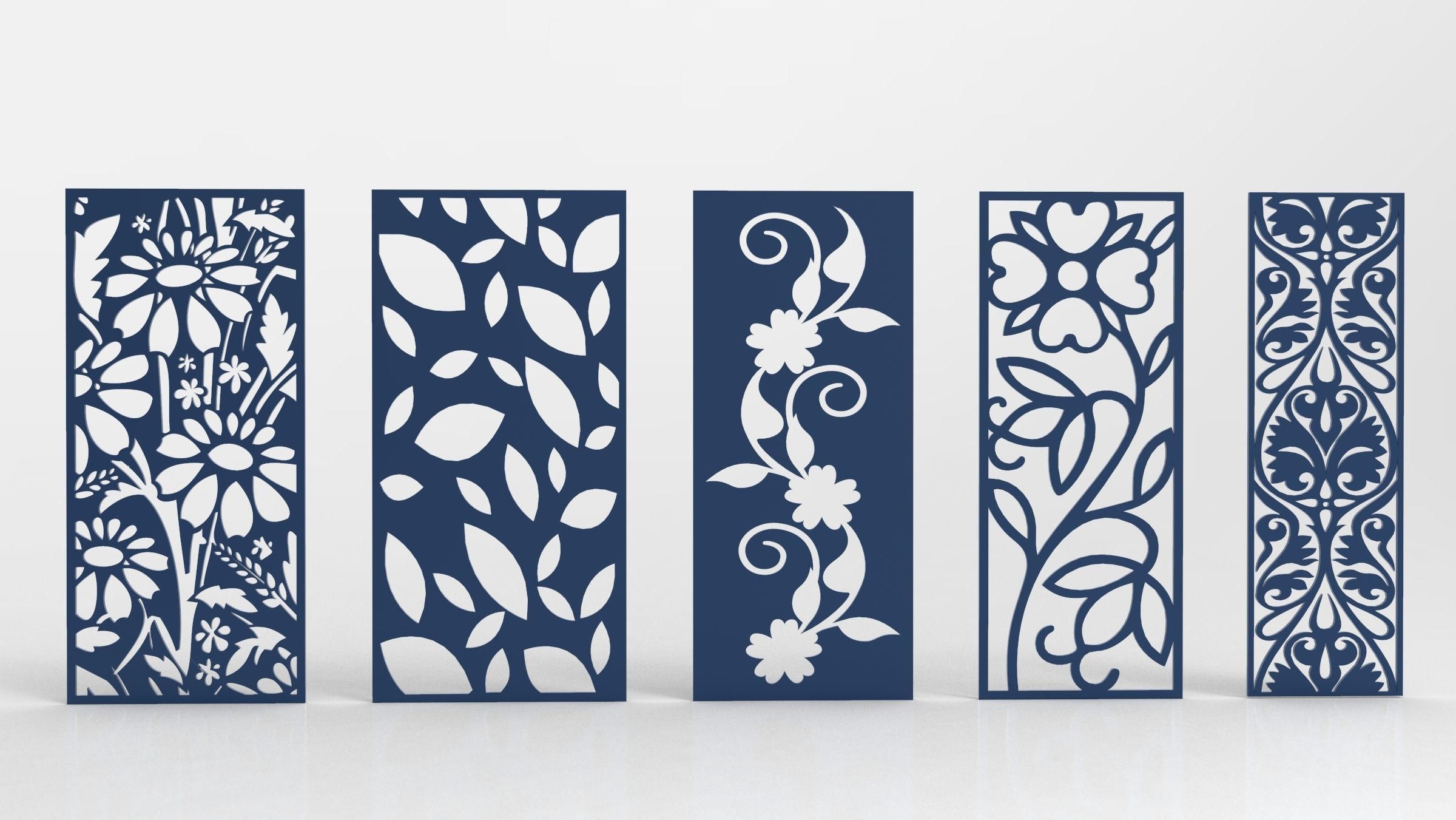 30 3D Decorative wall panels - screen SET 021 3D model_6