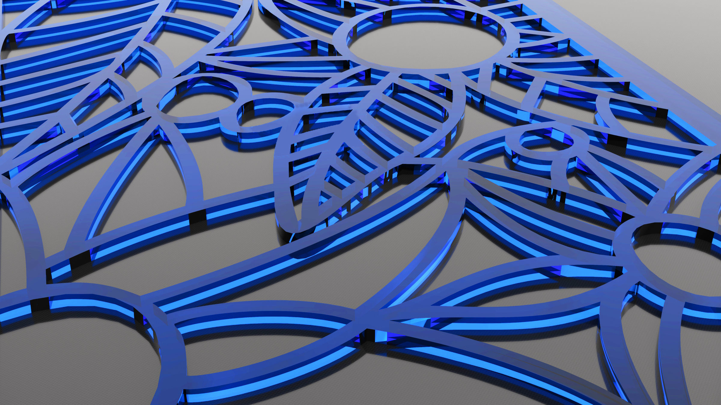 30 3D Decorative wall panels - screen SET 021 3D model_5