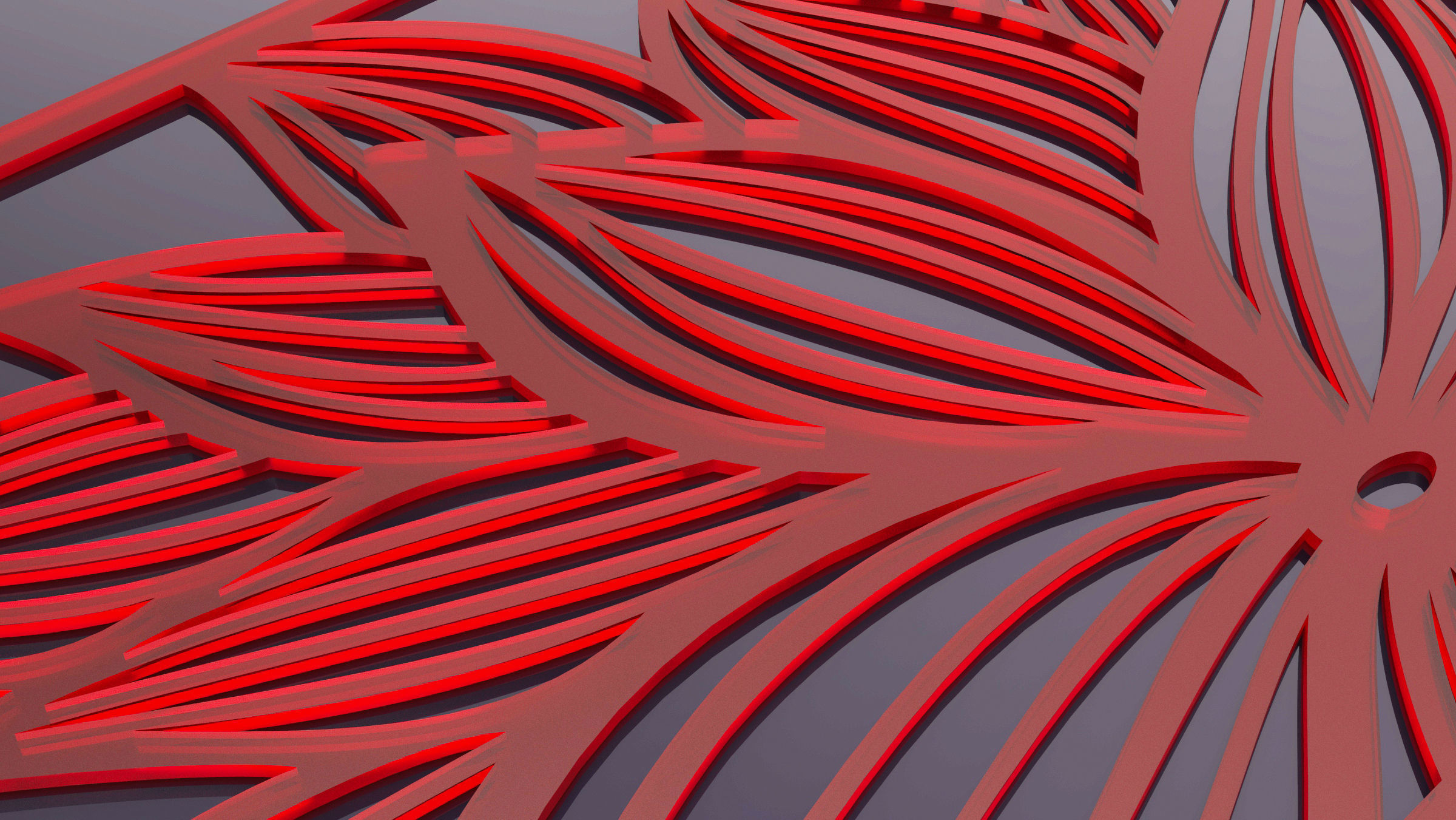 30 3D Decorative wall panels - screen SET 022 3D model_2