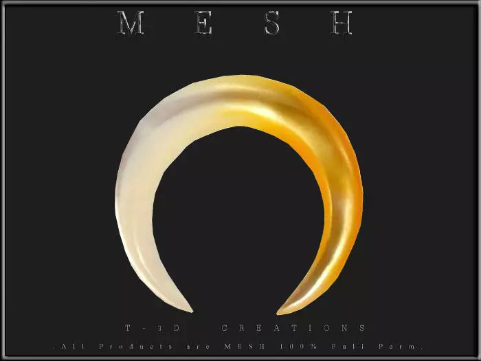 Piercing Crescent Low-poly 3D model
