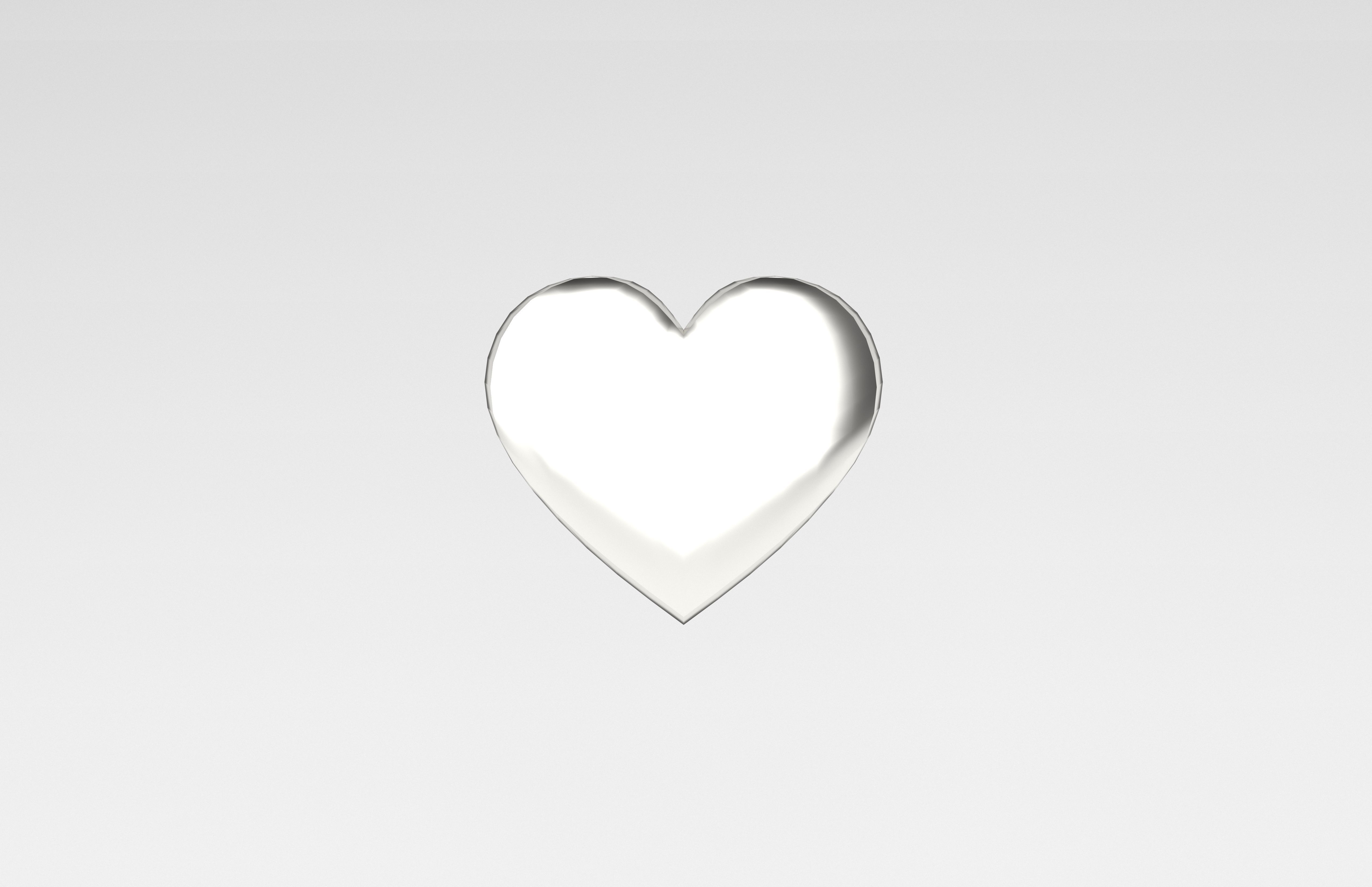 Poker Card Heart v1 003 Low-poly 3D model_2