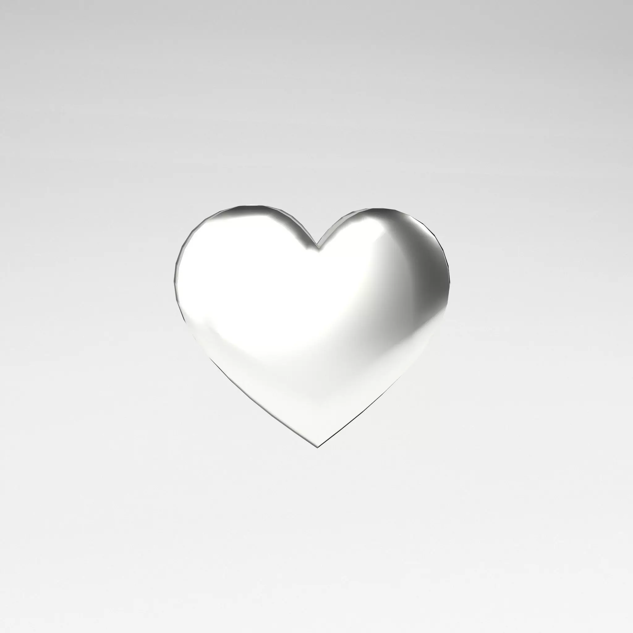 Poker Card Heart v1 003 Low-poly 3D model_0