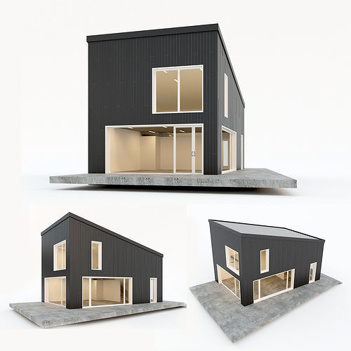 Villa house  5 Low-poly 3D model