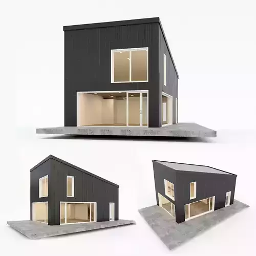 Villa house  5 Low-poly 3D model