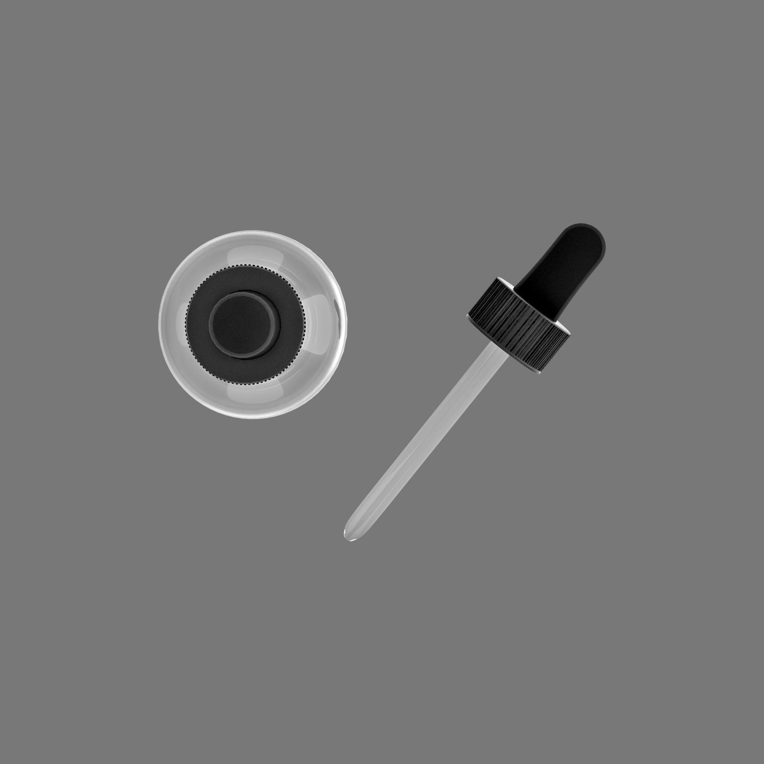 3d Dropper Bottle Low-poly 3D model_1