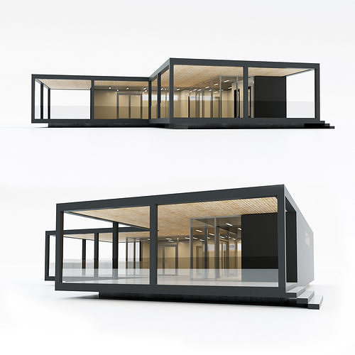 Villa house 14 Low-poly 3D model