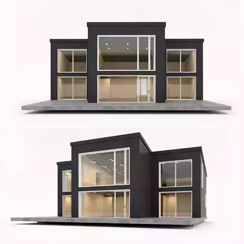 Villa house 9 Low-poly 3D model