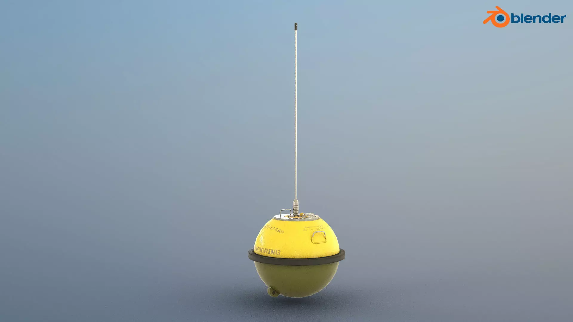 Wave Measurement Buoy - PBR Low-poly 3D model_0