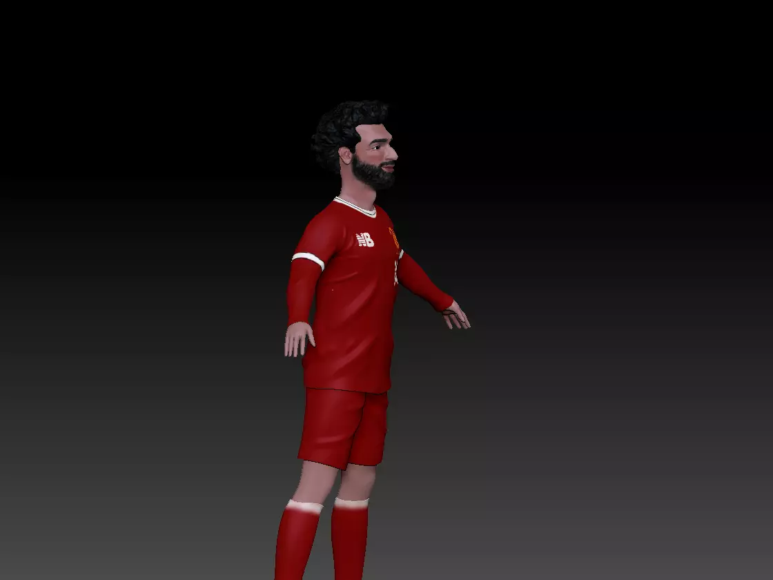 Game character  Low-poly 3D model_0