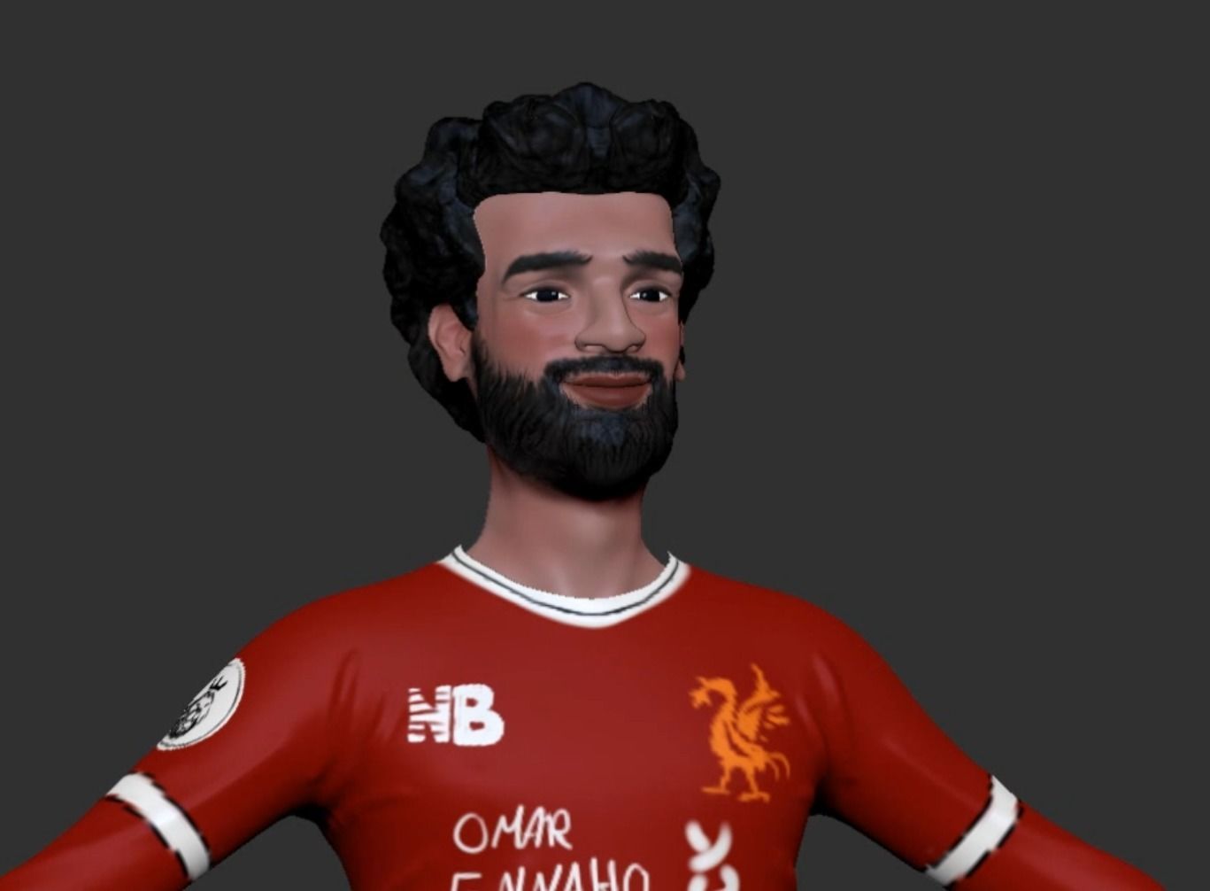 Game character  Low-poly 3D model_2