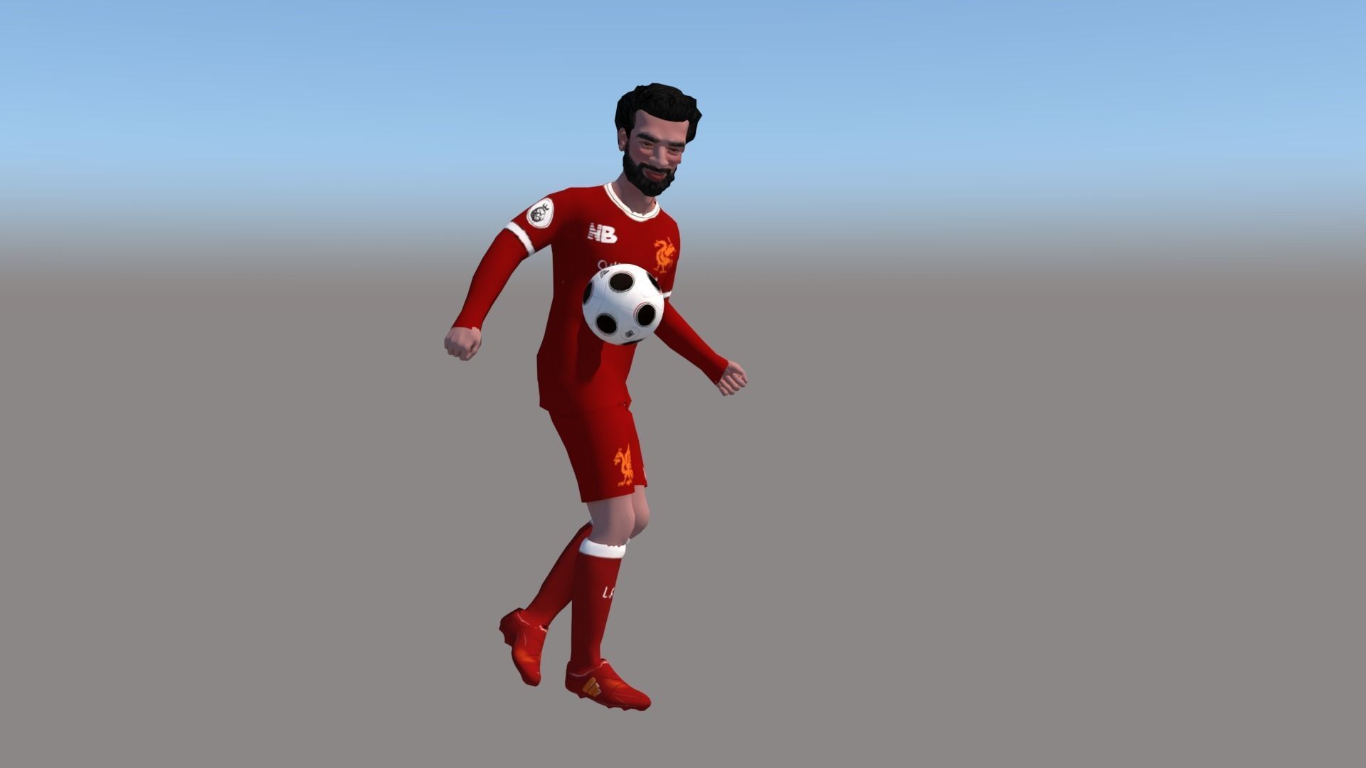 Game character  Low-poly 3D model_5