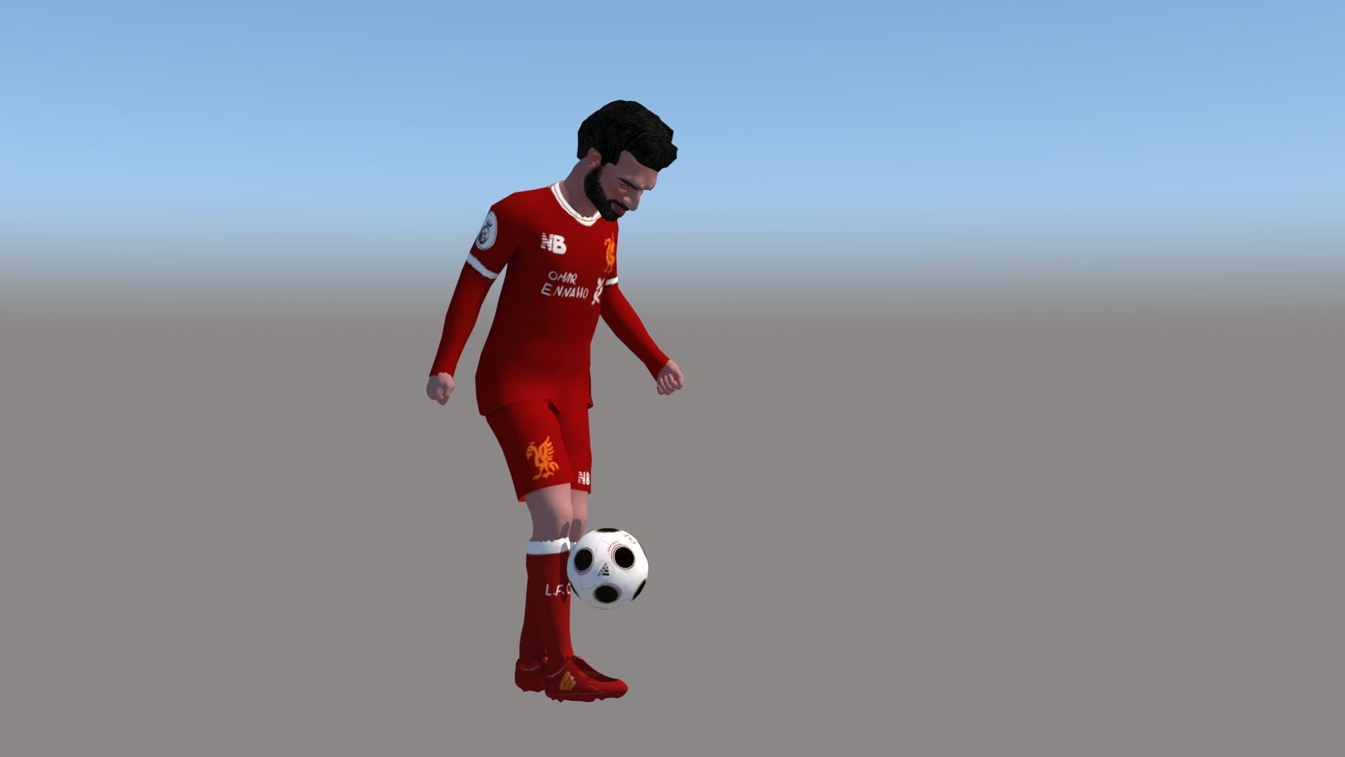 Game character  Low-poly 3D model_4