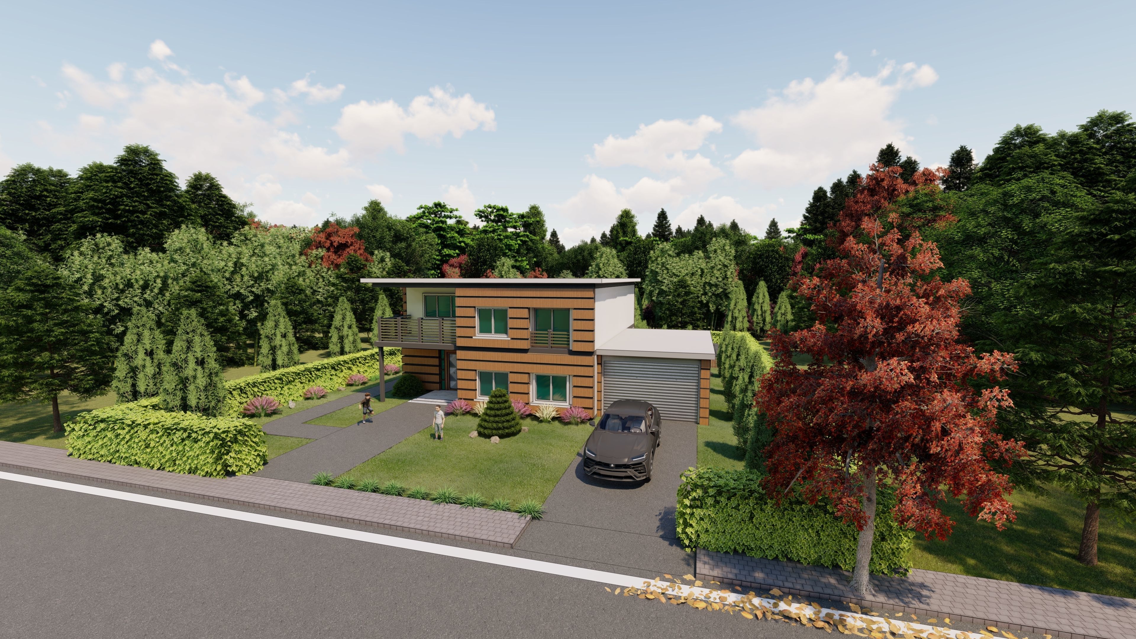 3D Villa Family House 3D model_19