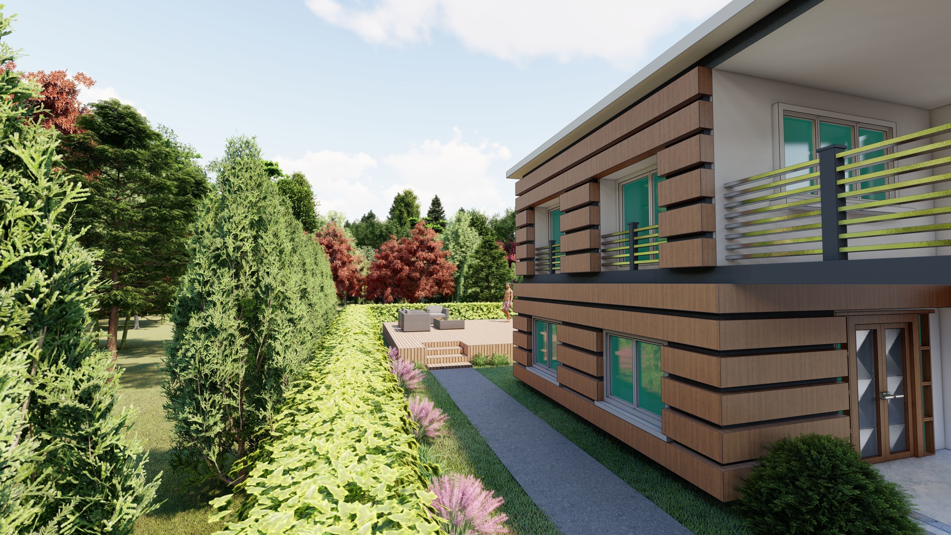 3D Villa Family House 3D model_16