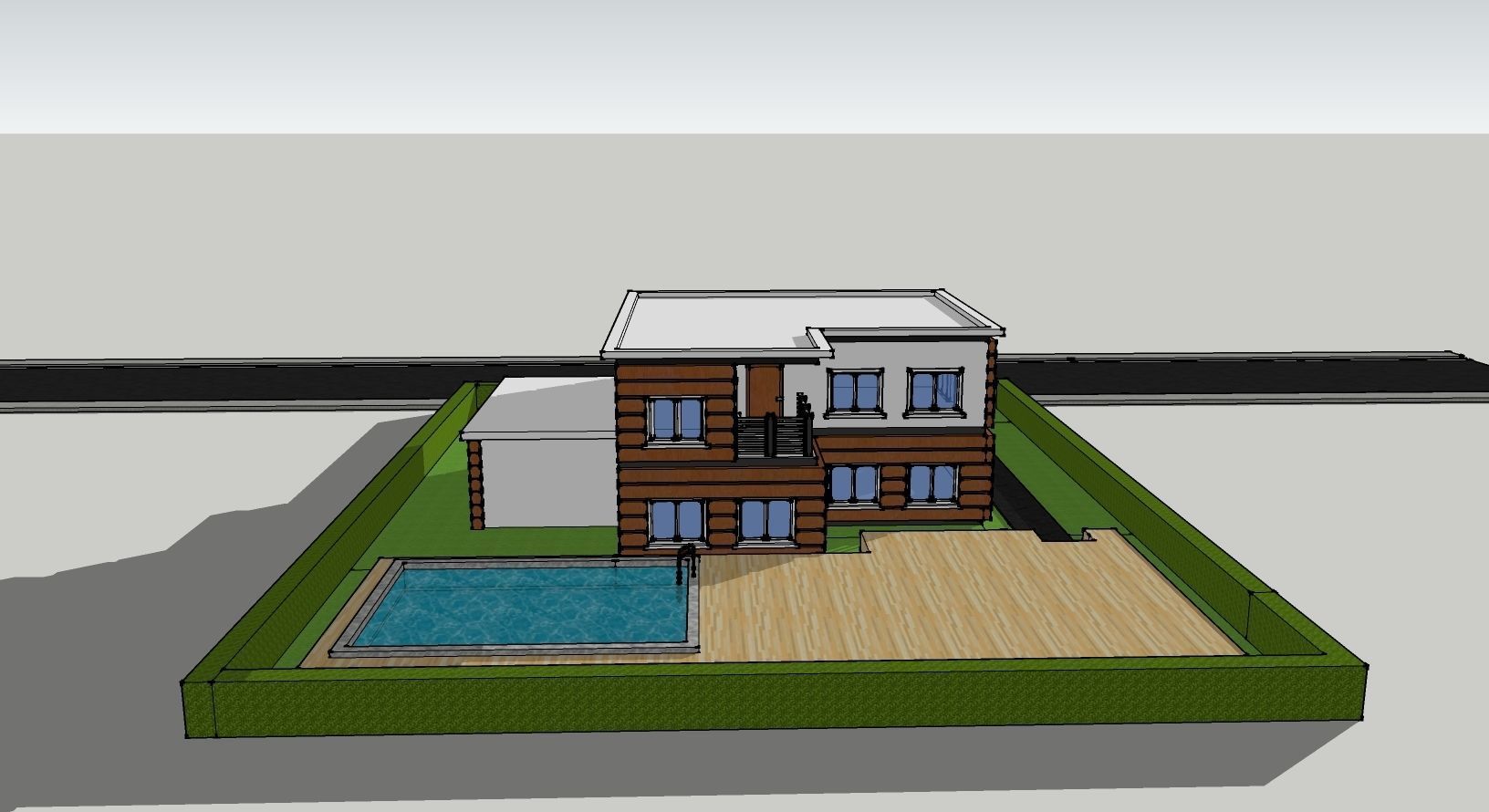 3D Villa Family House 3D model_22