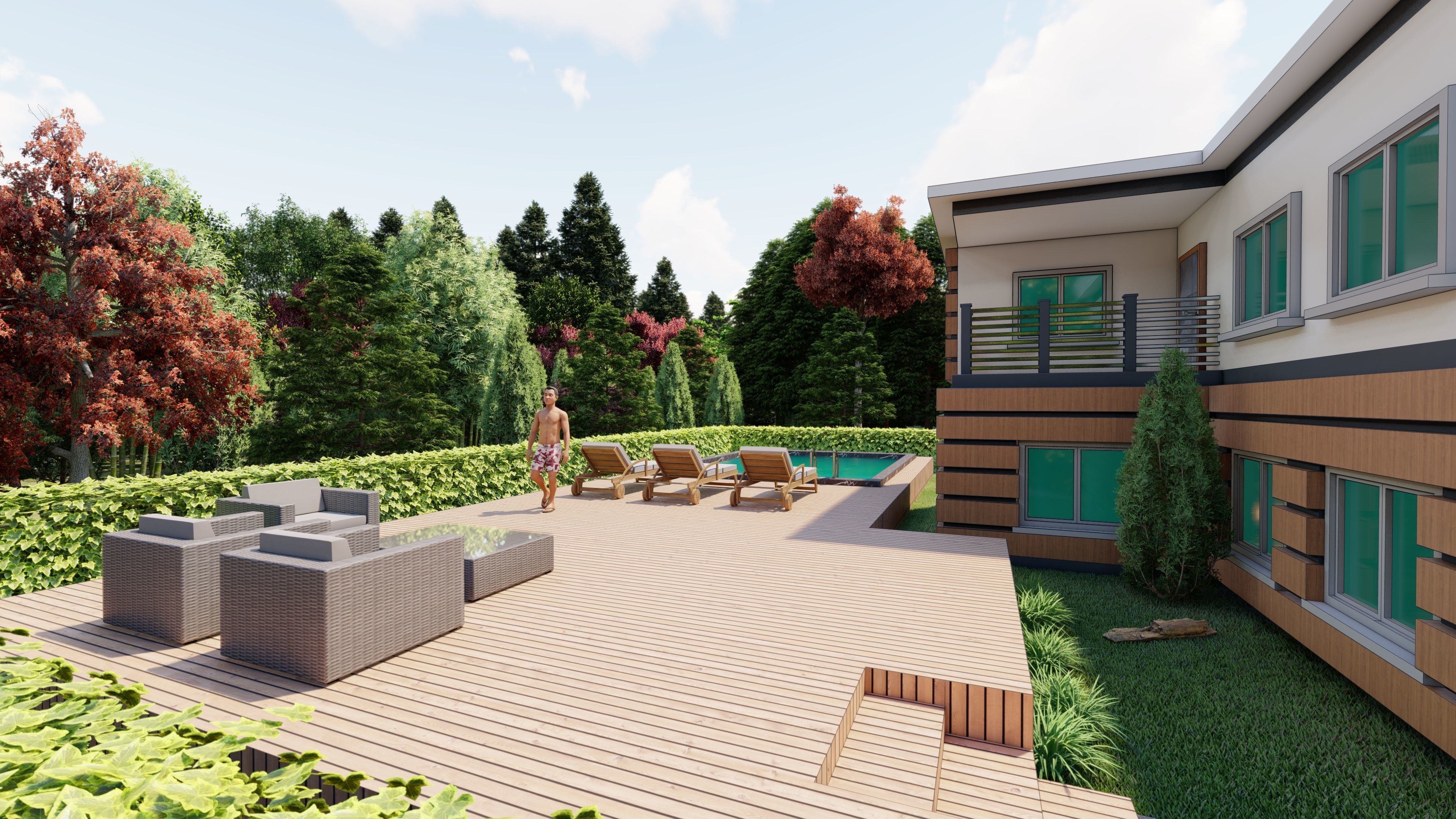 3D Villa Family House 3D model_20