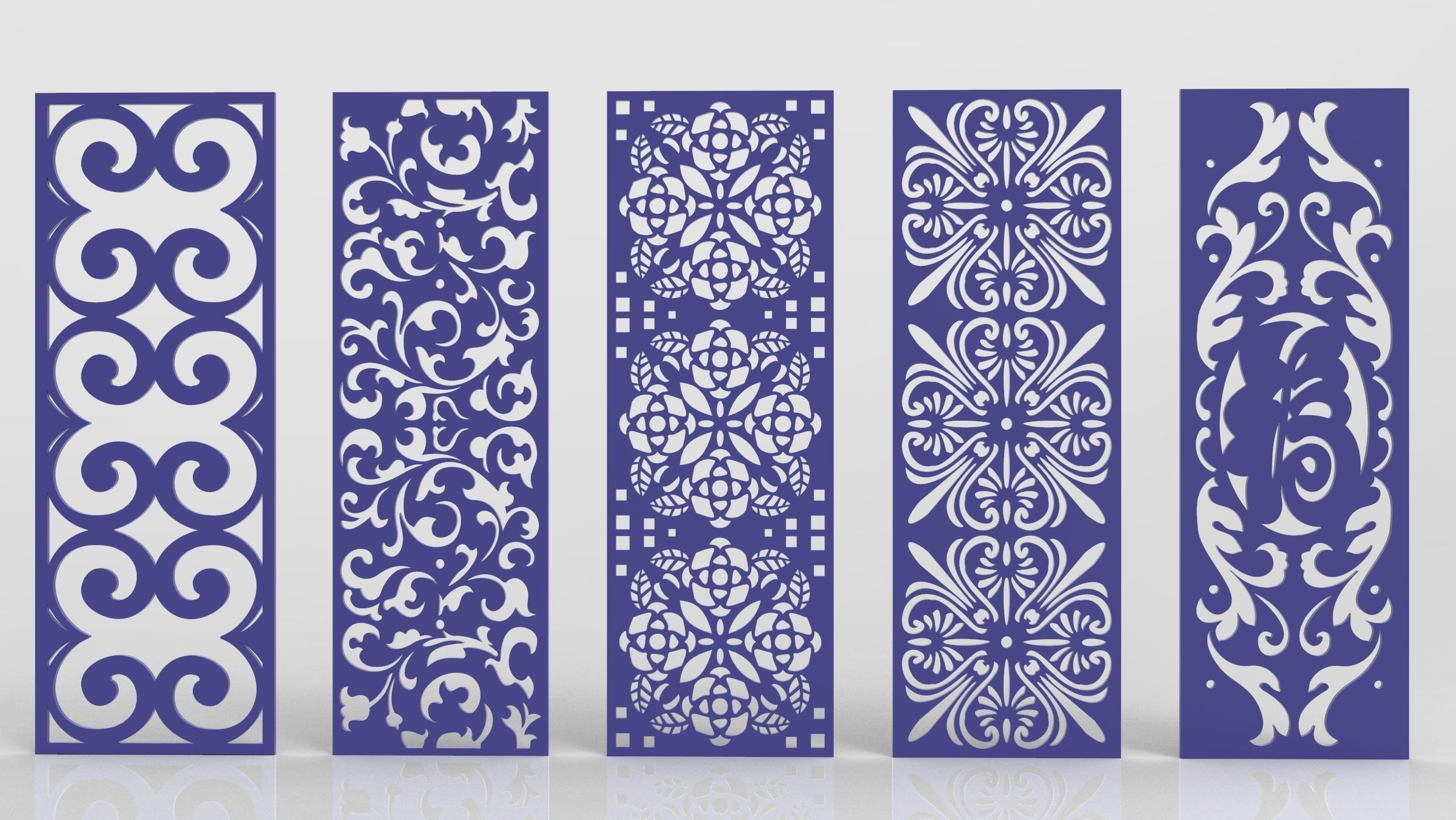 34 3D Decorative wall panels - screen SET 030 3D model_5
