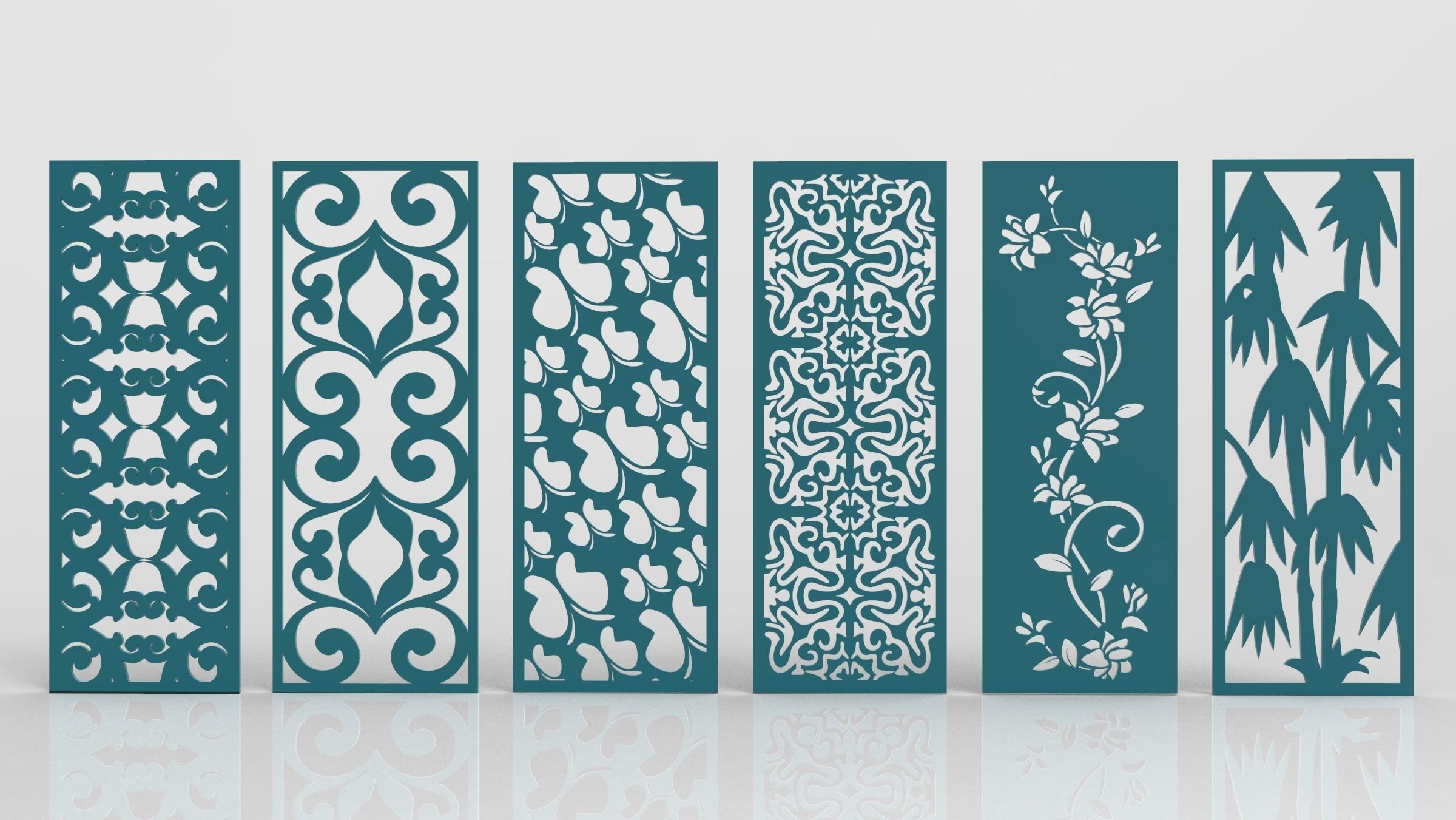 34 3D Decorative wall panels - screen SET 030 3D model_4